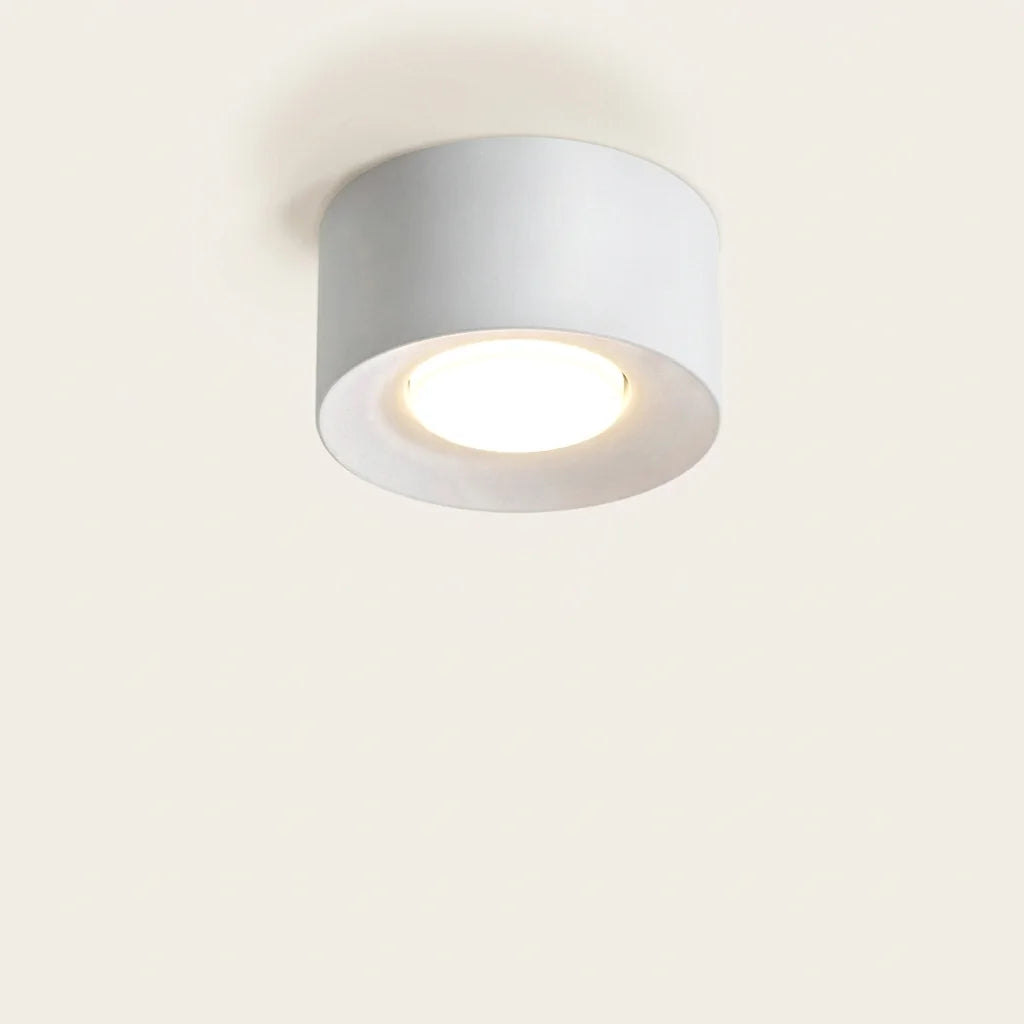 Spot LED blanc cylindrique en saillie, 1 tête