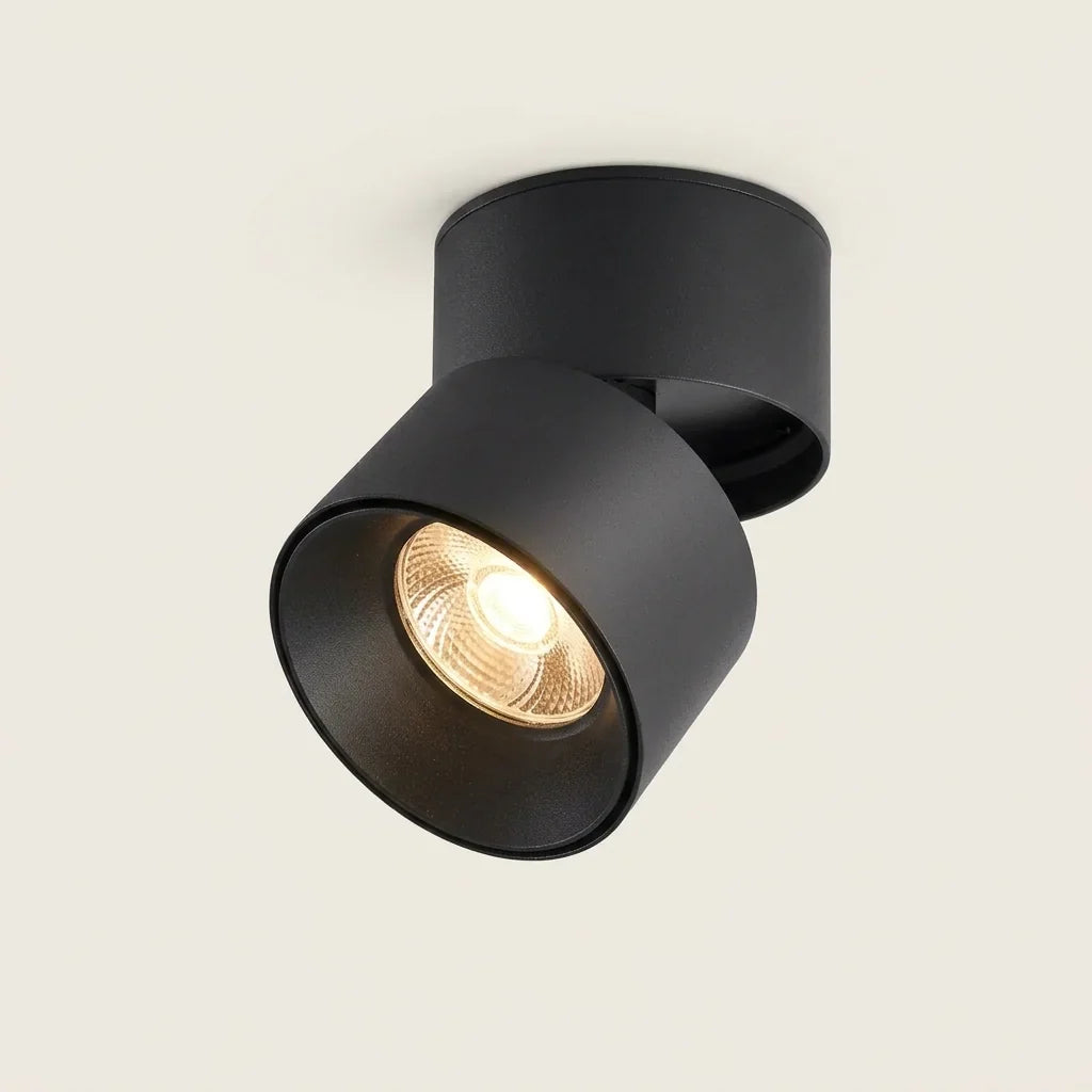 Spot LED connecté noir à tête orientable