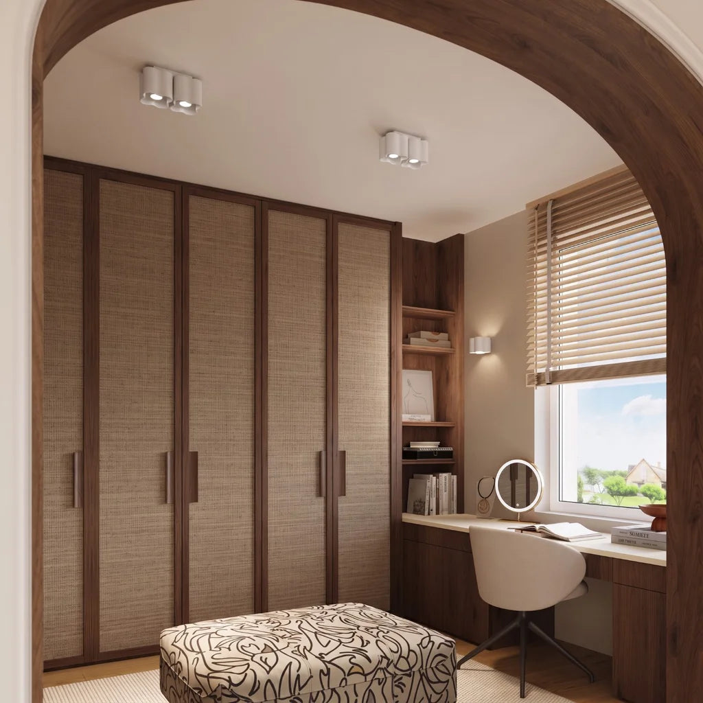 Spot plafond forme nuage en saillie dans une chambre