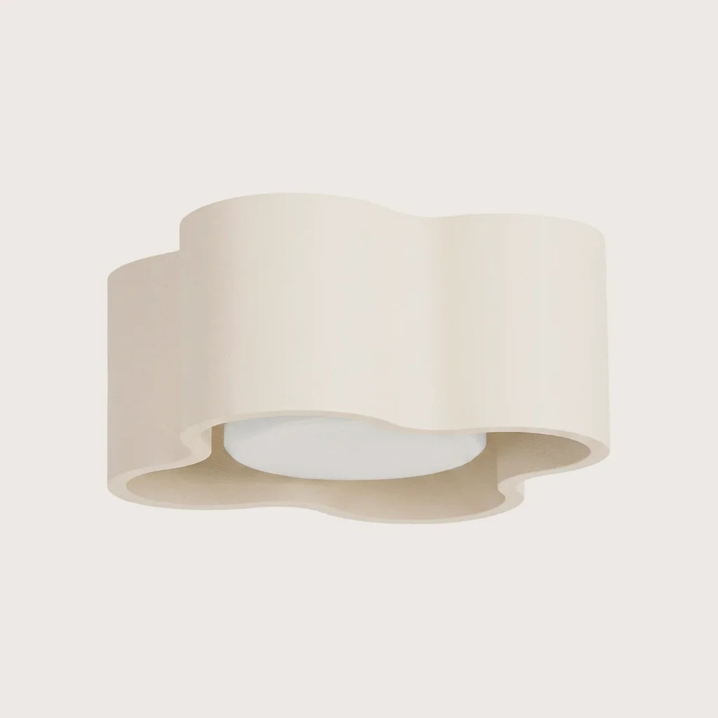 Spot plafond forme nuage en saillie, coloris beige (1 spot – GX53)