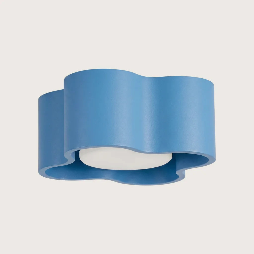 Spot plafond forme nuage en saillie, coloris bleu clair (1 spot – GX53)