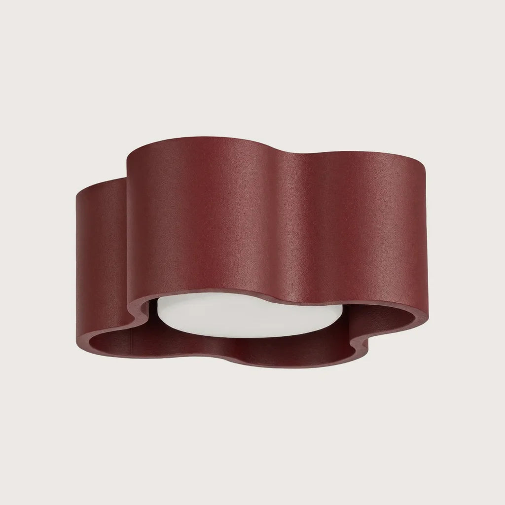 Spot plafond forme nuage en saillie, coloris bordeaux (1 spot – GX53)