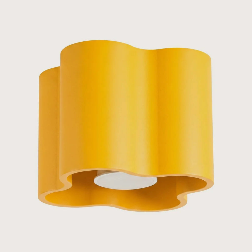 Spot plafond forme nuage en saillie, coloris jaune (1 spot – GU10)