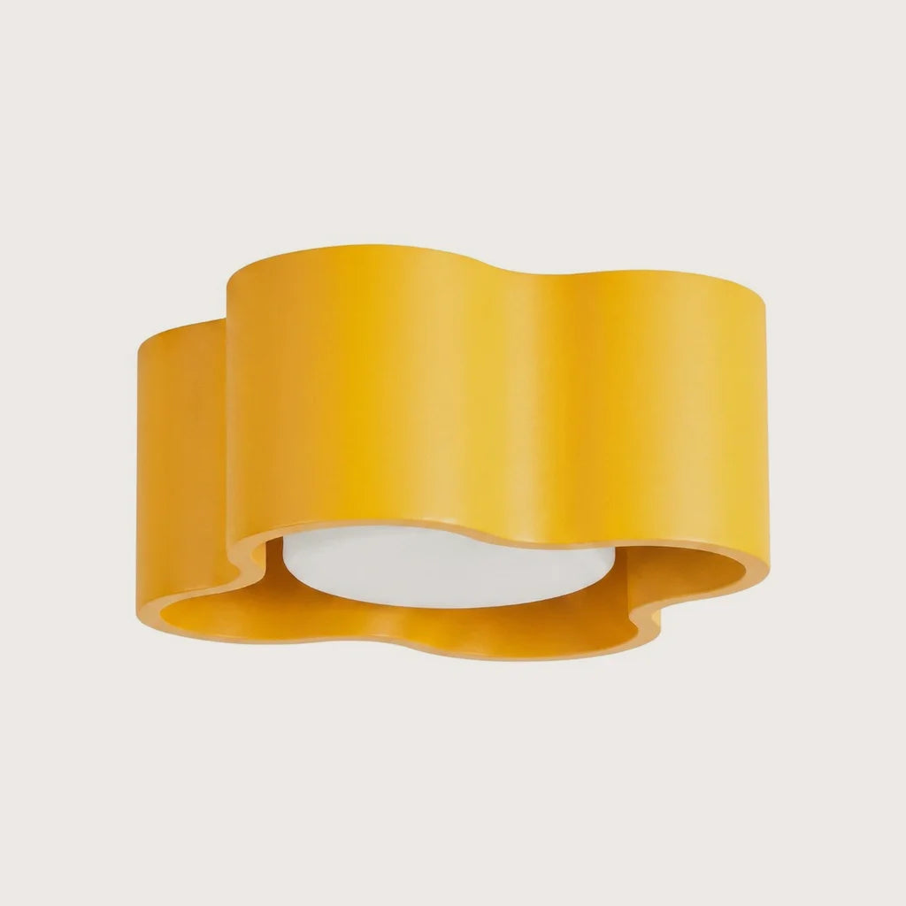 Spot plafond forme nuage en saillie, coloris jaune (1 spot – GX53)