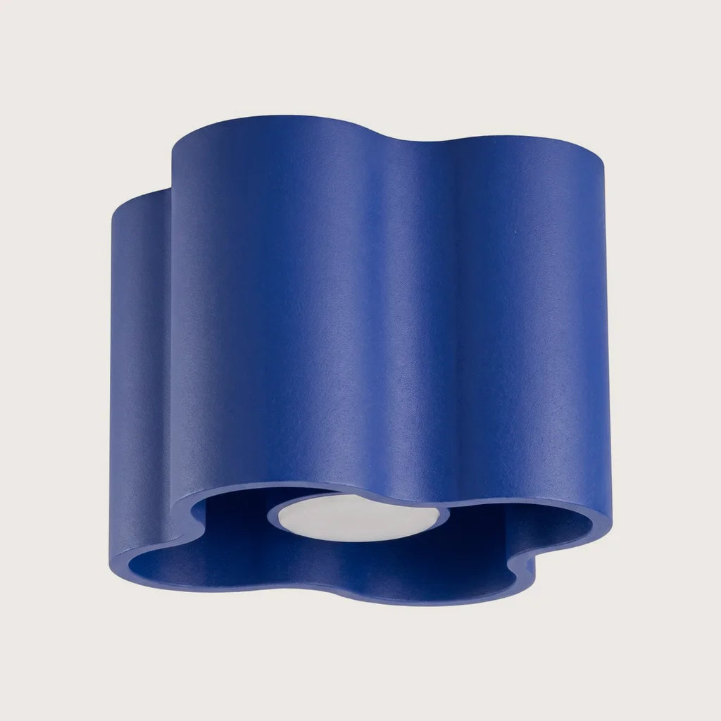 Spot plafond forme nuage en saillie, coloris outremer (1 spot – GU10)