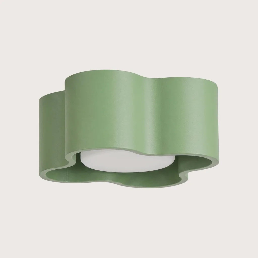 Spot plafond forme nuage en saillie, coloris sauge (1 spot – GX53)