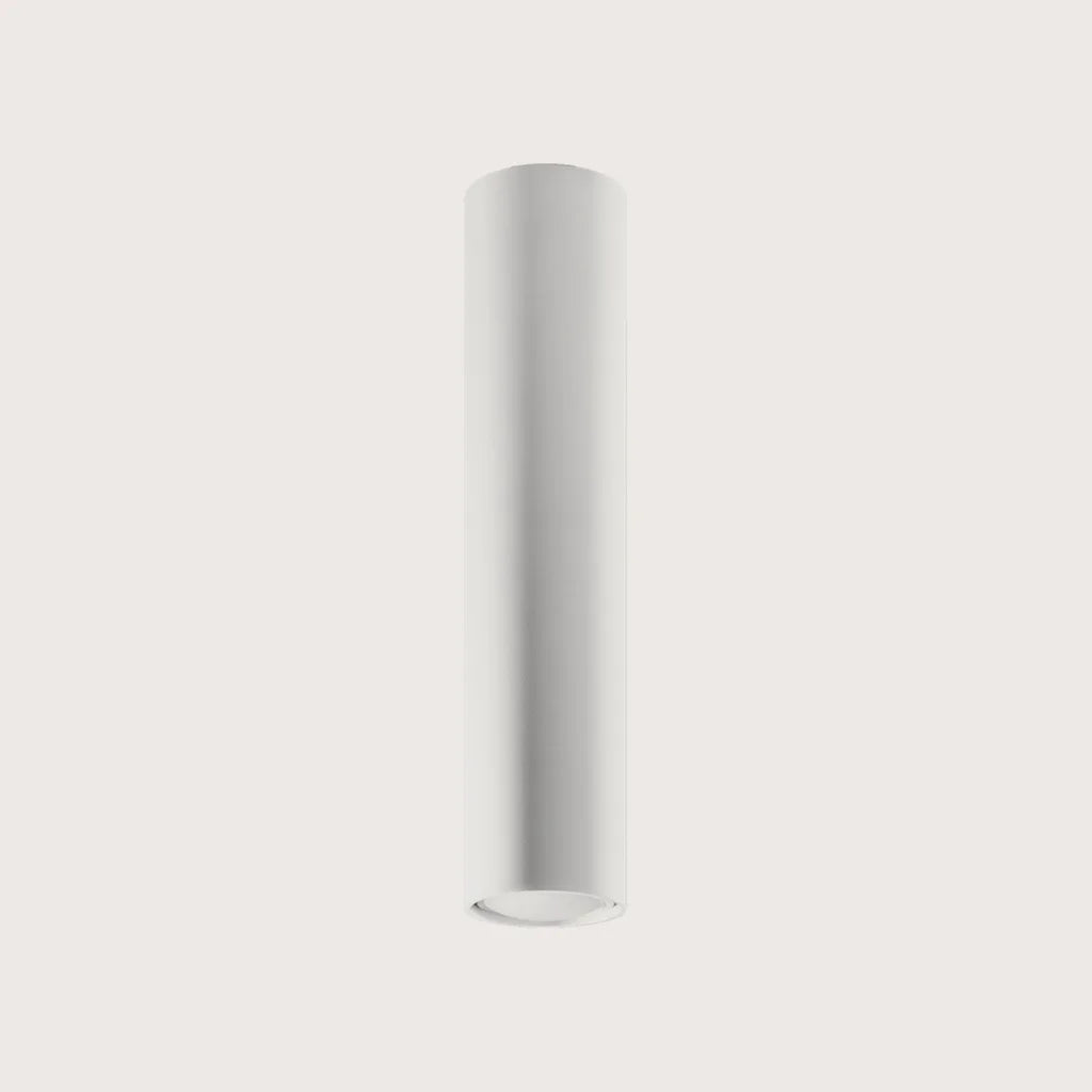 Spot plafond tube en saillie, coloris blanc (Hauteur 40 cm)