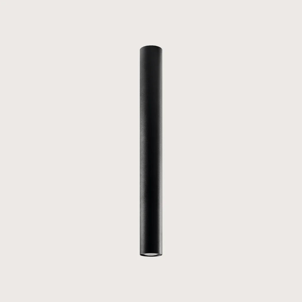 Spot plafond tube en saillie, coloris noir (Hauteur 60 cm)