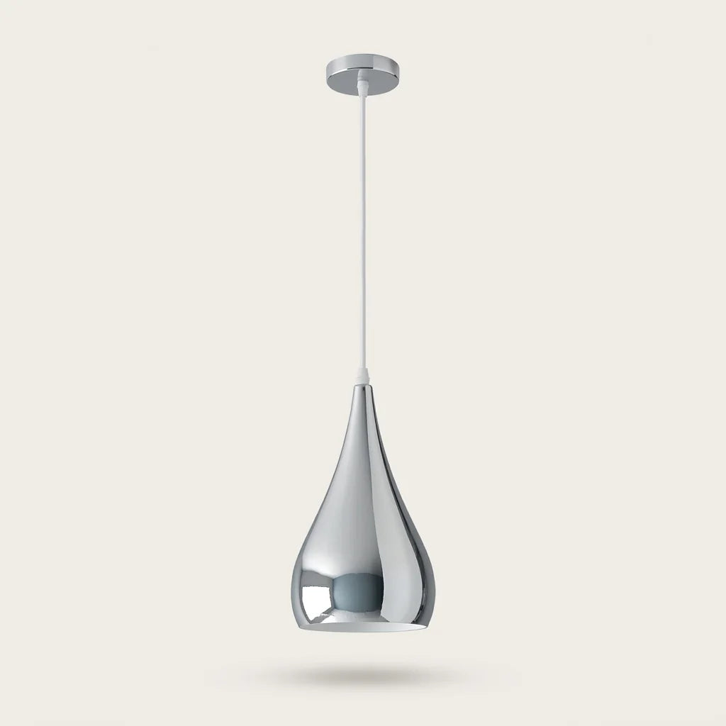 Suspension goutte chromée, modèle A