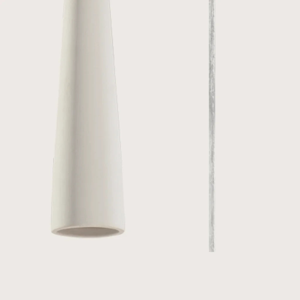 Suspension cône fin, coloris blanc (Céramique)