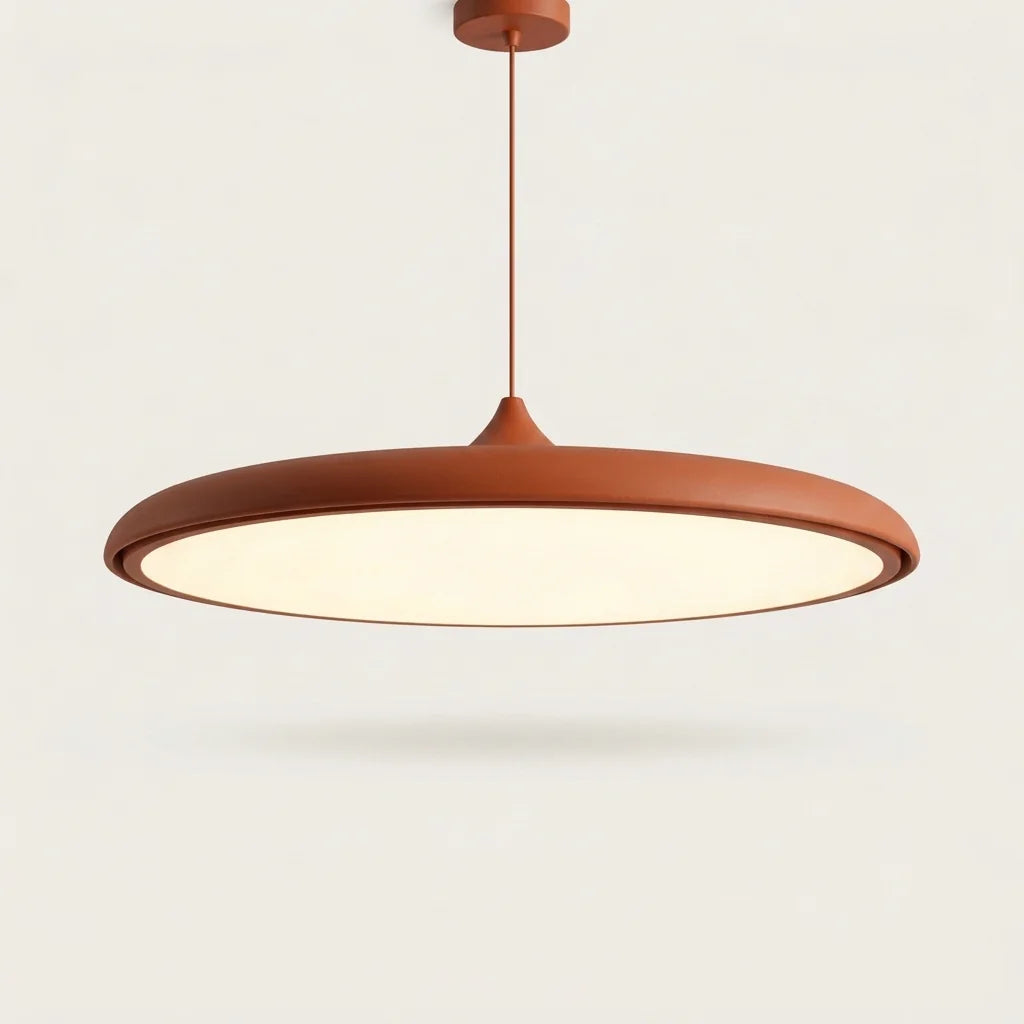Suspension disque ovni ultra-fine orange