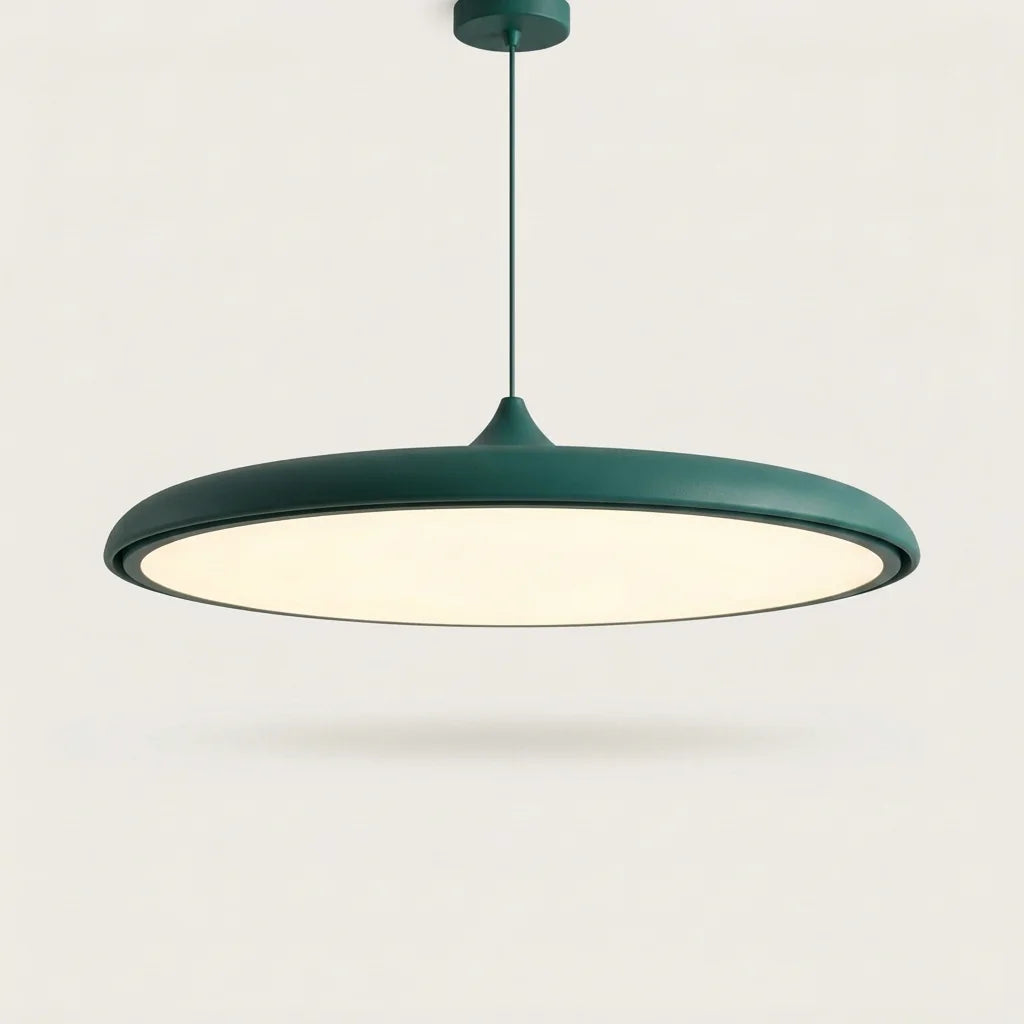 Suspension disque ovni ultra-fine verte