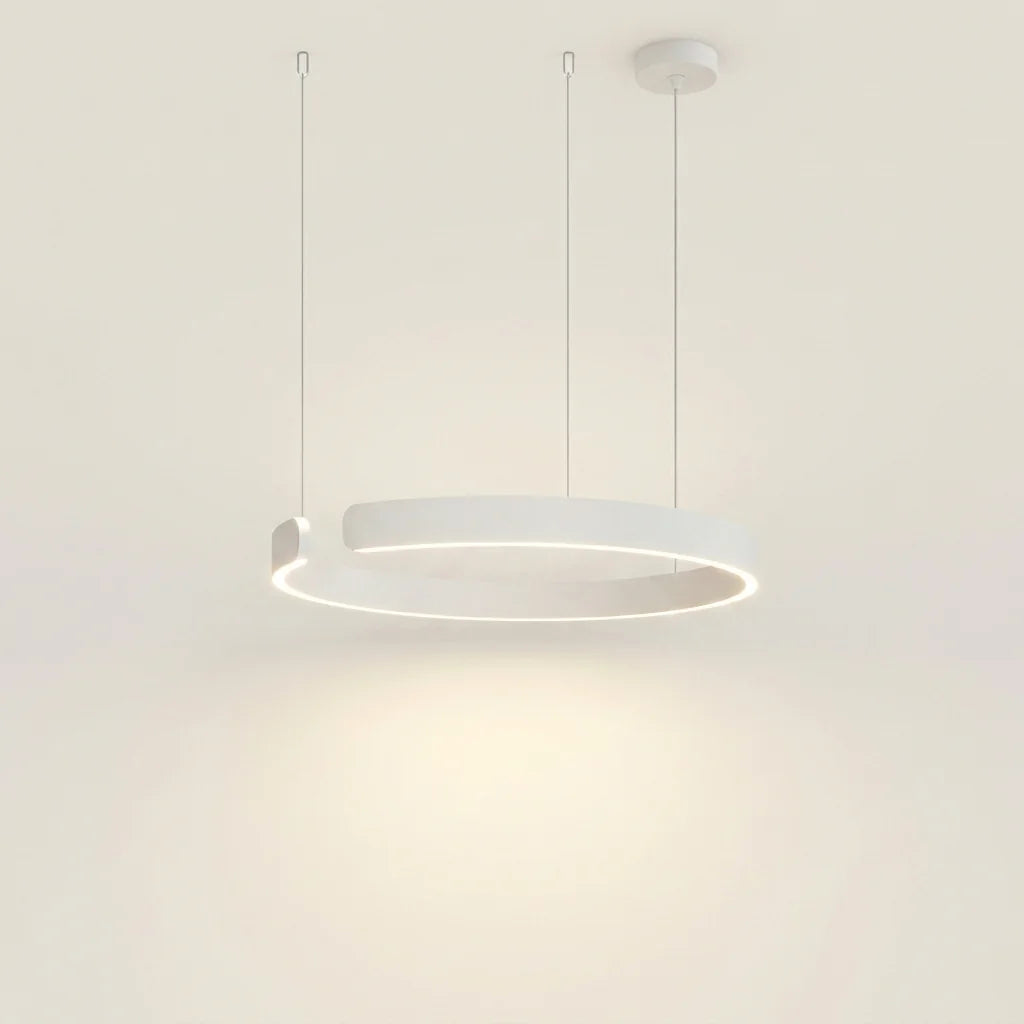 Suspension LED à anneau ouvert blanc