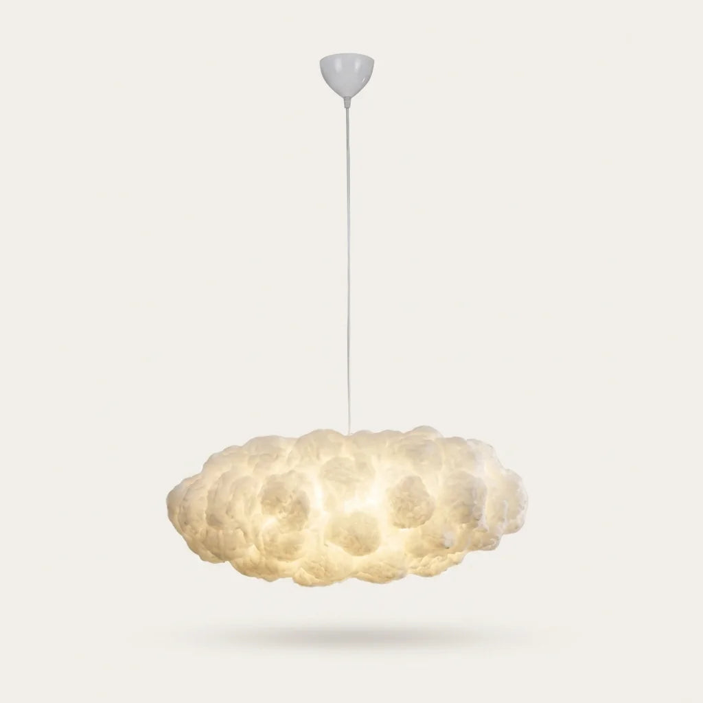 Suspension nuage en coton blanc, modèle B