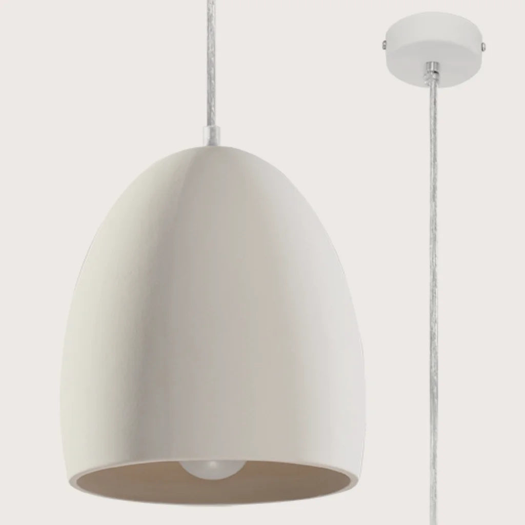 Suspension ogive en céramique blanche
