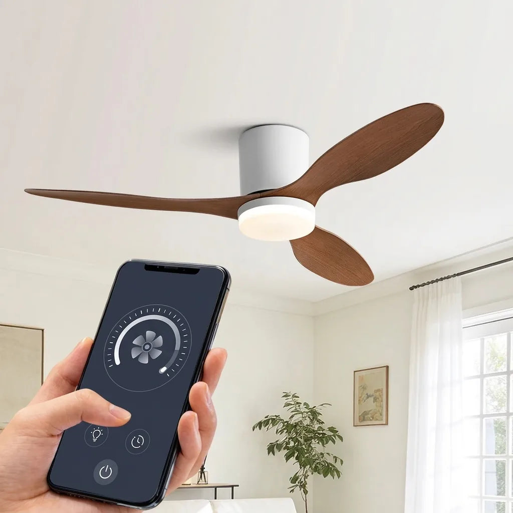 Commande du ventilateur de plafond depuis un smartphone